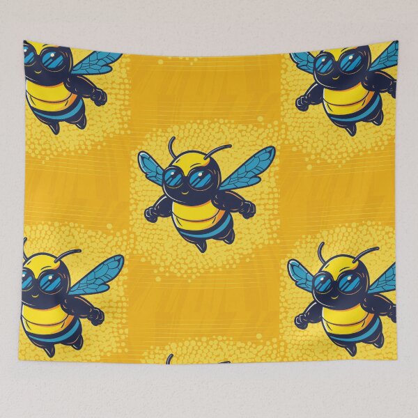 Item preview, Anthropomorphic Superhero Bee in Vibrant Colors designed and sold by Piotrek0001.