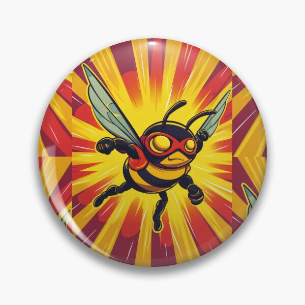 Item preview, Anthropomorphic Superhero Bee in Vibrant Colors designed and sold by Piotrek0001.