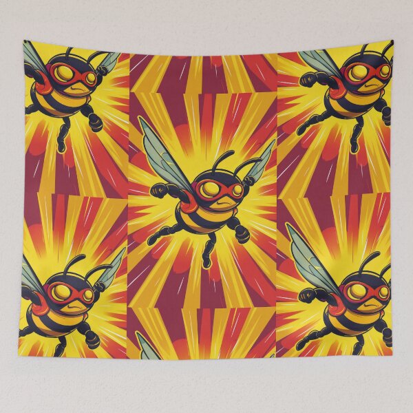 Item preview, Anthropomorphic Superhero Bee in Vibrant Colors designed and sold by Piotrek0001.