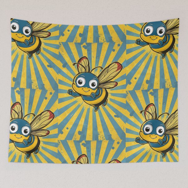Item preview, Anthropomorphic Superhero Bee in Vibrant Colors designed and sold by Piotrek0001.