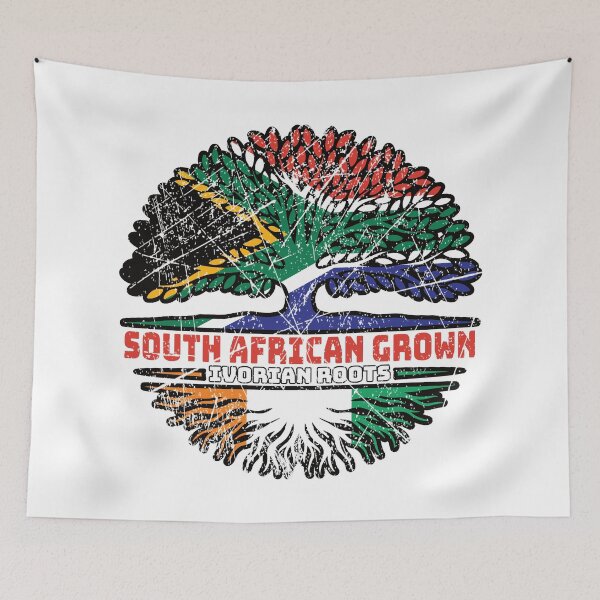 Item preview, Ivory Coast Ivorian South African South Africa Tree Roots Flag designed and sold by FlagX.