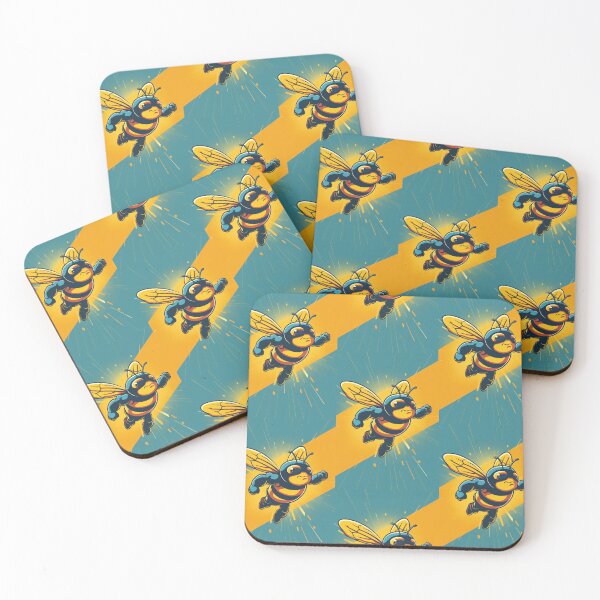 Item preview, Anthropomorphic Superhero Bee in Vibrant Colors designed and sold by Piotrek0001.