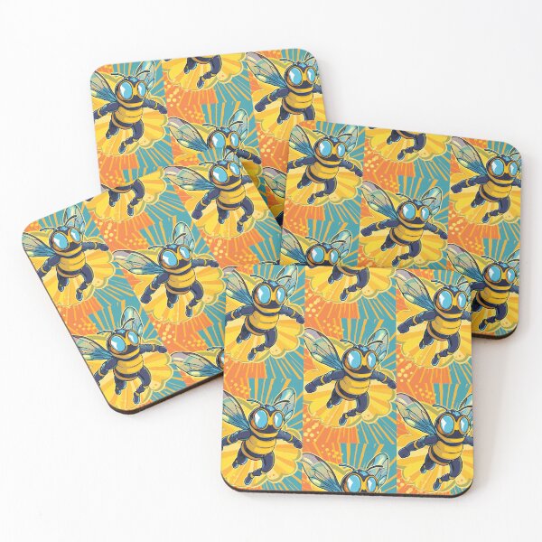 Item preview, Anthropomorphic Superhero Bee in Vibrant Colors designed and sold by Piotrek0001.