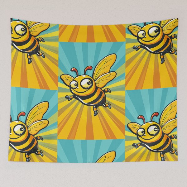 Item preview, Anthropomorphic Superhero Bee in Vibrant Colors designed and sold by Piotrek0001.