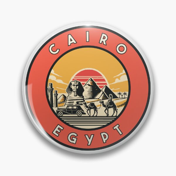 Artikelvorschau, Kairo, Ägypten, Vintage-Stil entworfen und verkauft von Decal Mania.