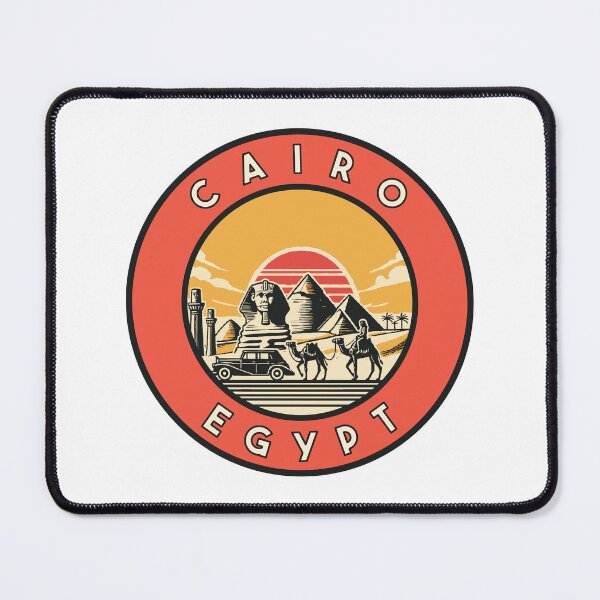 Aperçu de l'œuvre Style vintage du Caire Egypte créée et vendue par Decal Mania.