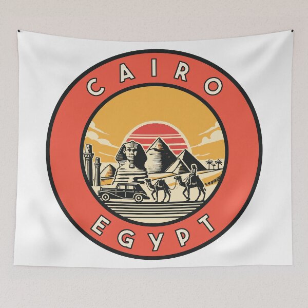 Item preview, Cairo Egypt Vintage Style designed and sold by Decal Mania.