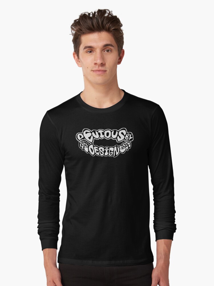 Thumbnail 1 of 5, Long Sleeve T-Shirt, Devious By Design Grin designed and sold by burnd4life.