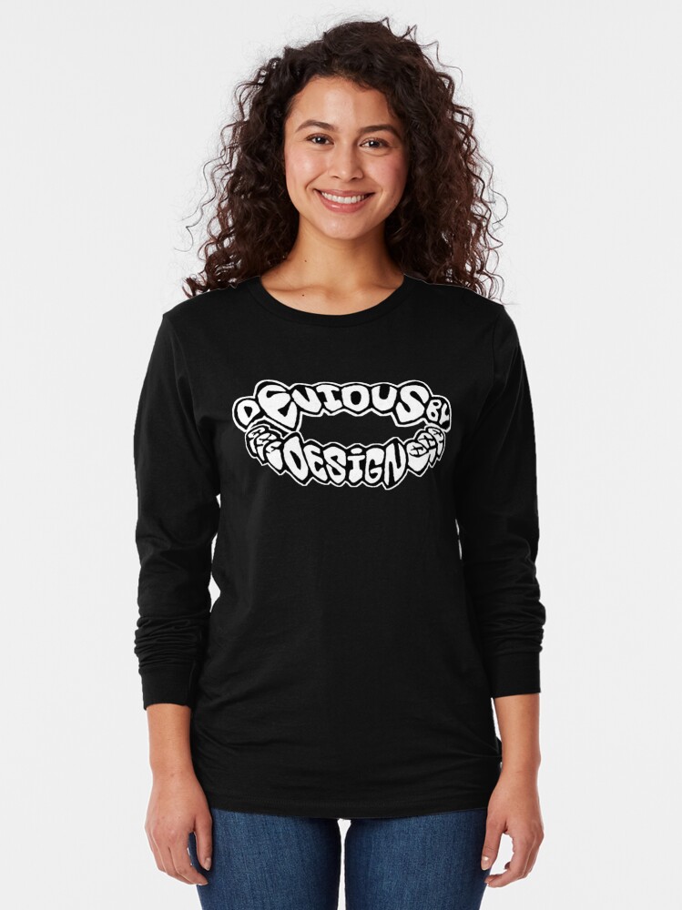 Thumbnail 2 of 5, Long Sleeve T-Shirt, Devious By Design Grin designed and sold by burnd4life.