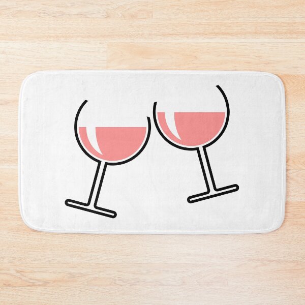 Item preview, 2 Rosé Wine Glasses (Cheers / Round / Open) designed and sold by MrFaulbaum.