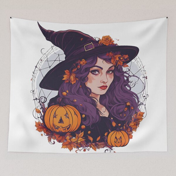Item preview, Witchy Halloween | Halloween | Cute Witch | Halloween witch | Pumpkin Witch designed and sold by FitEnvy.