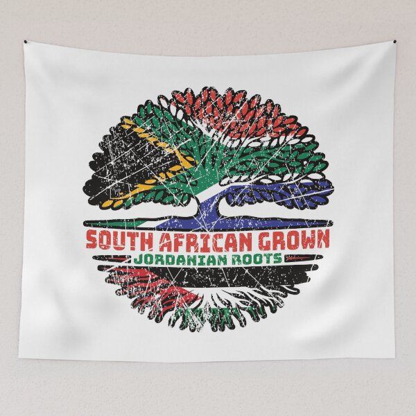 Item preview, Jordanian Jordan South African South Africa Tree Roots Flag designed and sold by FlagX.