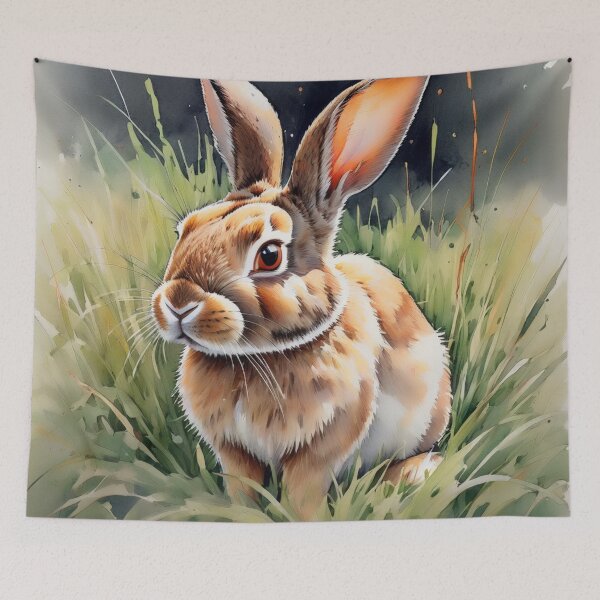Item preview, Rabbit Watercolor Painting designed and sold by Bunmigraphics .