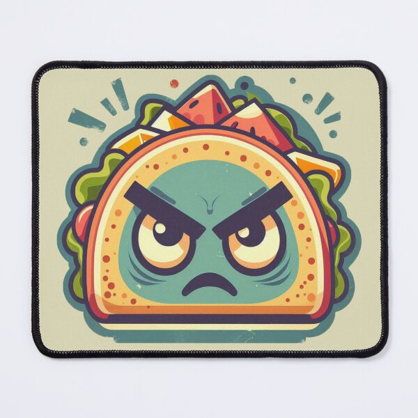 Item preview, Angry Taco (Retro) designed and sold by Bubble-Boris.