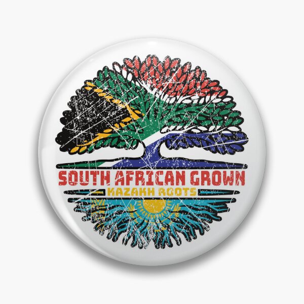 Item preview, Kazakhstan Kazakh South African South Africa Tree Roots Flag designed and sold by FlagX.