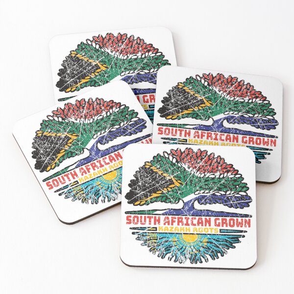 Item preview, Kazakhstan Kazakh South African South Africa Tree Roots Flag designed and sold by FlagX.