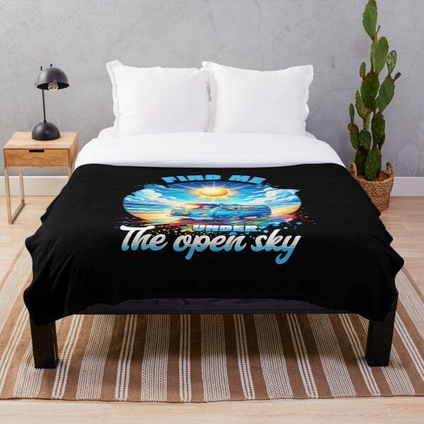 Aperçu de l'œuvre Trouvez-moi sous le ciel ouvert - Van Life Beach Design créée et vendue par CALIMASHIRTS.