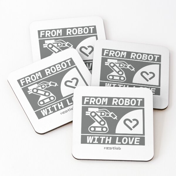 Item preview, From Robot With Love V.3 (grey) designed and sold by rootlabtx.
