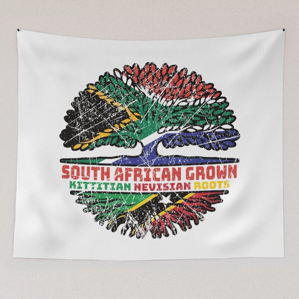 Item preview, Saint Kitts and Nevis Kittitian Nevisian South African South Africa Tree Roots Flag designed and sold by FlagX.