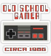 NES Controller Old School Gamer 80's Nostalgia T Shirt Sticker