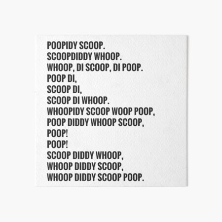 POOPIDY SCOOP Art Board Print