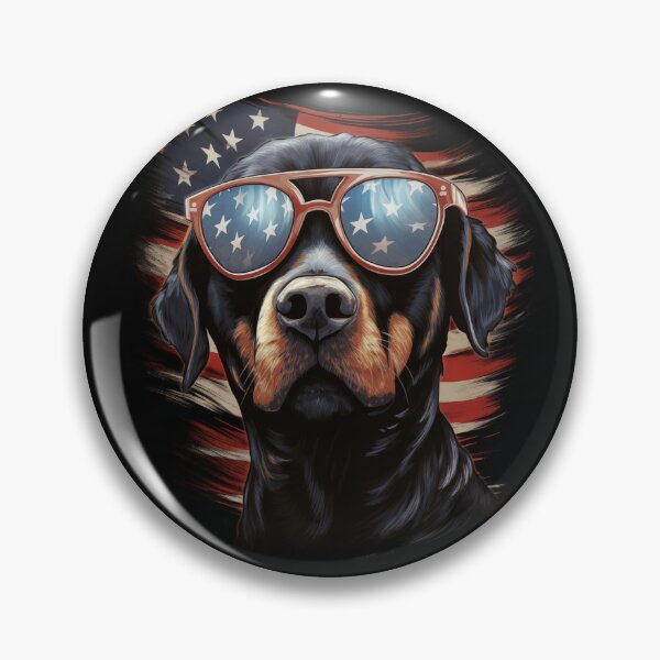 Aperçu de l'œuvre Doberman USA Chien avec des lunettes créée et vendue par AIStudioProject.