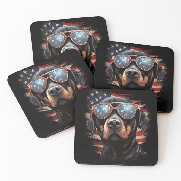Item preview, Doberman USA Dog with glasses designed and sold by AIStudioProject.