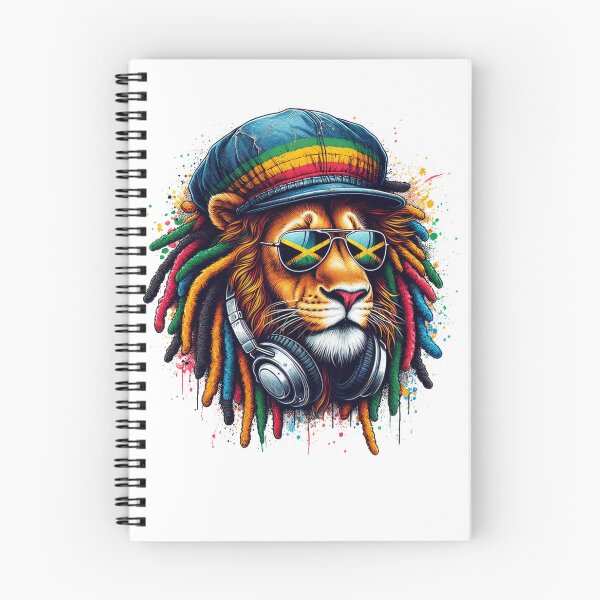 Item preview, Jamaican Rasta Flag Lion Of Judah Reggae Music headphones Lion designed and sold by MERCH HQ.