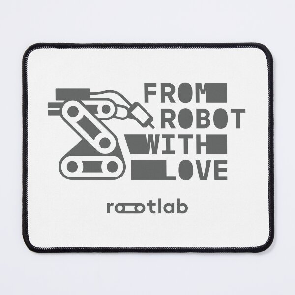 Item preview, From Robot With Love V.2 (grey) designed and sold by rootlabtx.