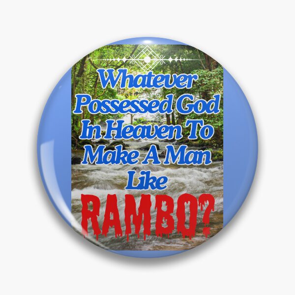 Item preview, Rambo First Blood, Stallone, Movie Quotes 80s designed and sold by MountainAndSea.