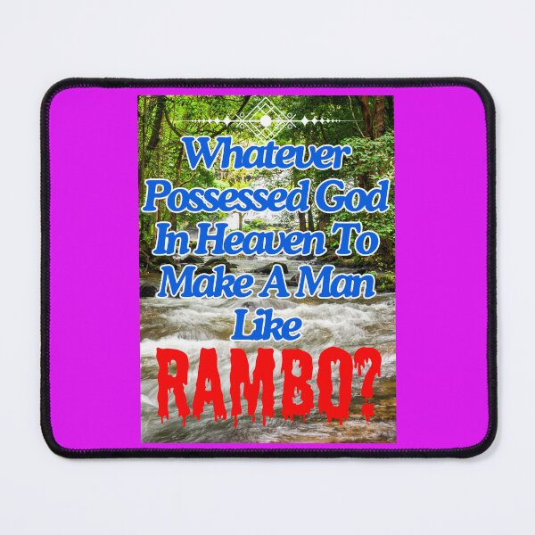 Item preview, Rambo First Blood, Stallone, Movie Quotes 80s designed and sold by MountainAndSea.