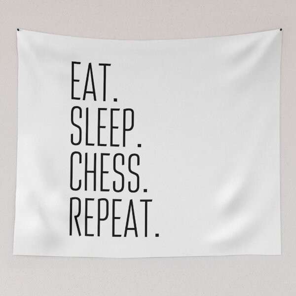 Item preview, Eat Sleep Chess Repeat designed and sold by Amzg-Designs.