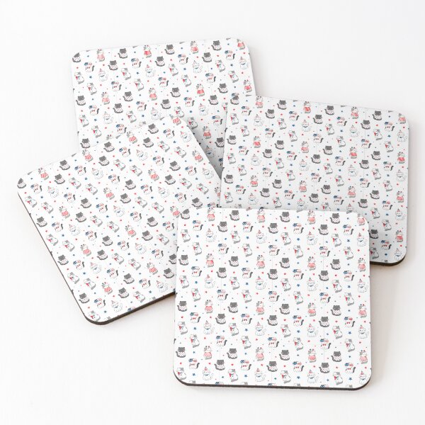 Item preview, Cats celebrate Independence USA 4th of july designed and sold by MatysDesign.
