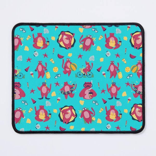 Item preview, A funny pink cat summer vacation designed and sold by MatysDesign.