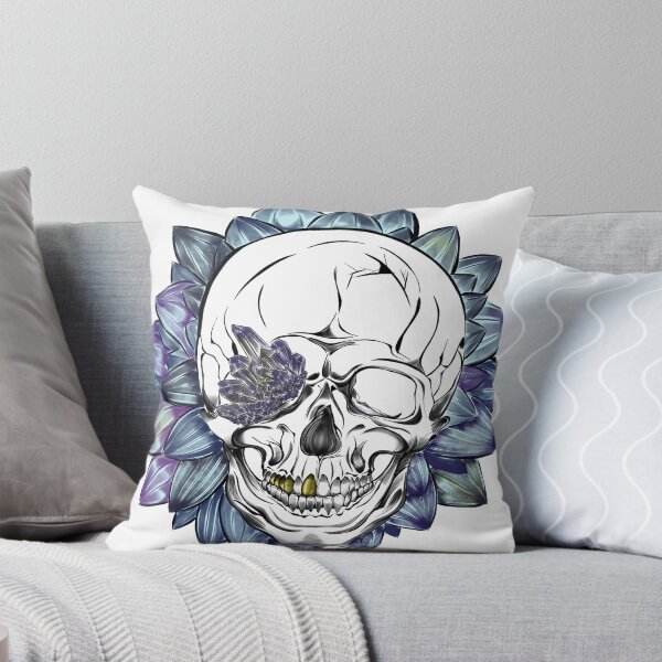 Item preview, Amethyst Dahlia Skull designed and sold by Galaxolotl.