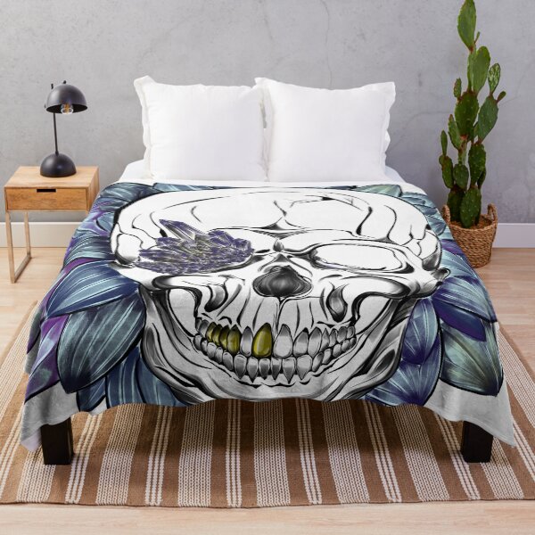 Item preview, Amethyst Dahlia Skull designed and sold by Galaxolotl.