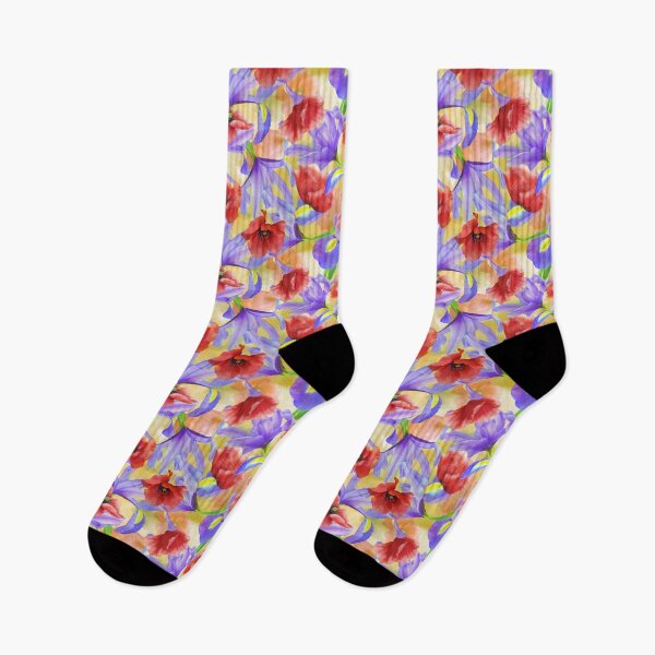 Item preview, Poppies Iris Colorful Pattern designed and sold by Tina Veenstra.