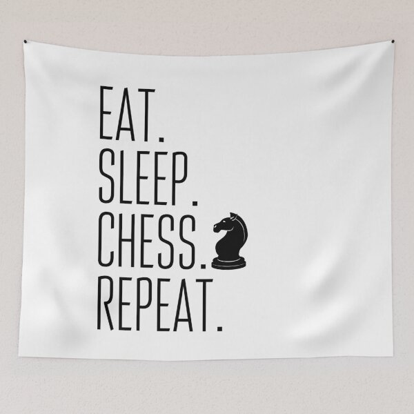 Item preview, Eat Sleep Chess Repeat designed and sold by Amzg-Designs.