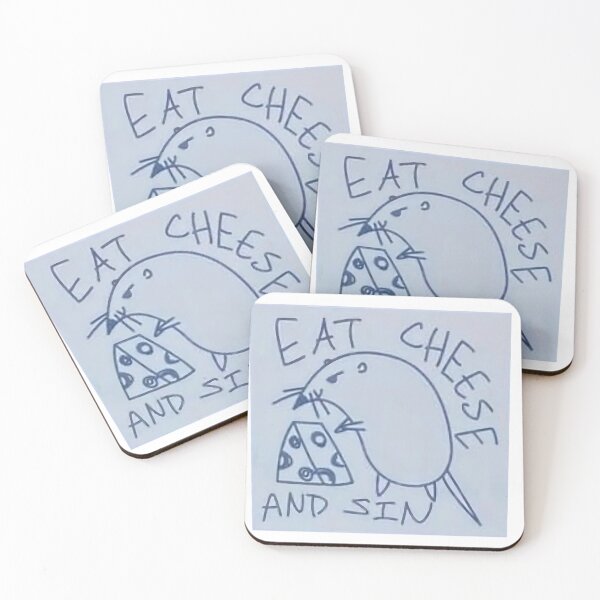 Item preview, Eat cheese and Sin designed and sold by AlpaculasShop.