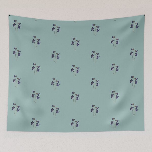 Item preview, Violet Posy on Duck Egg Blue designed and sold by Anniemae99.