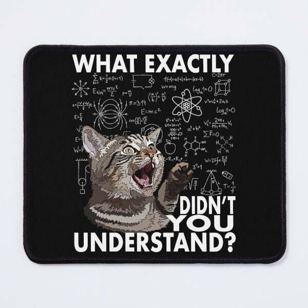 Item preview, Funny Physics Science Cat designed and sold by Just-Arts-4U.