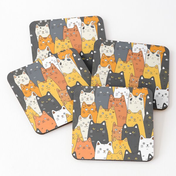 Item preview, Colorful Cats Pattern designed and sold by xiao xuans.