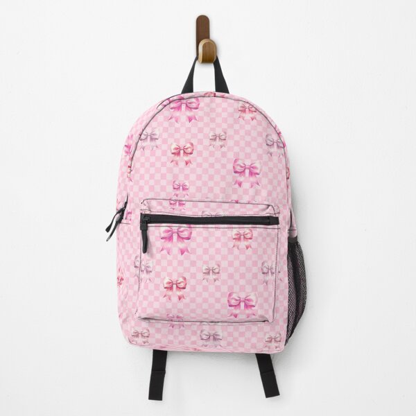 Item preview, Pink Coquette Bow Checkerboard designed and sold by NdesignTrend.