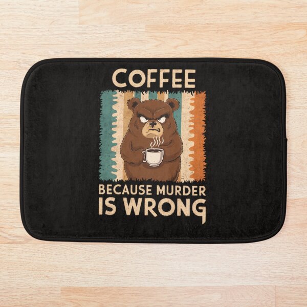 Item preview, Coffee Because Murder Is Wrong designed and sold by InsanseCreation.