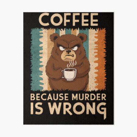 Artikel-Vorschau von Kaffee, weil Mord falsch ist, designt und verkauft von InsanseCreation.