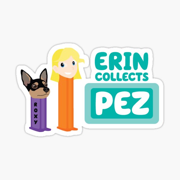 Vista previa del artículo con la obra «Roxy y Erin coleccionan PEZ», diseñado y vendido por Erin Panda.