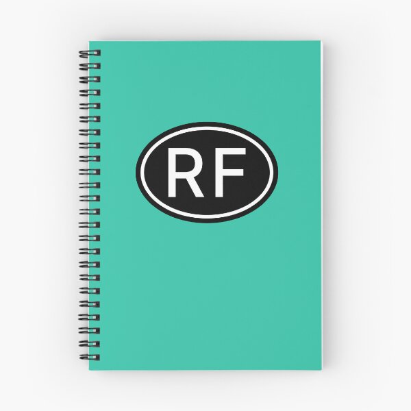 Item preview, Letras blancas ovaladas del monograma de las iniciales RF designed and sold by Jeallan Designs.