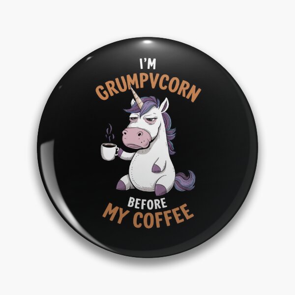 Item preview, Grumpycorn Alert Pre-Coffee designed and sold by InsanseCreation.