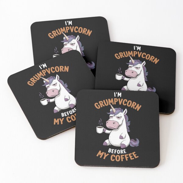 Item preview, Grumpycorn Alert Pre-Coffee designed and sold by InsanseCreation.