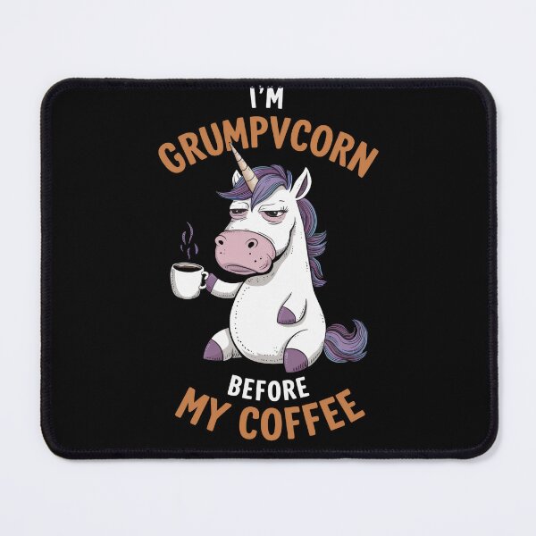 Item preview, Grumpycorn Alert Pre-Coffee designed and sold by InsanseCreation.